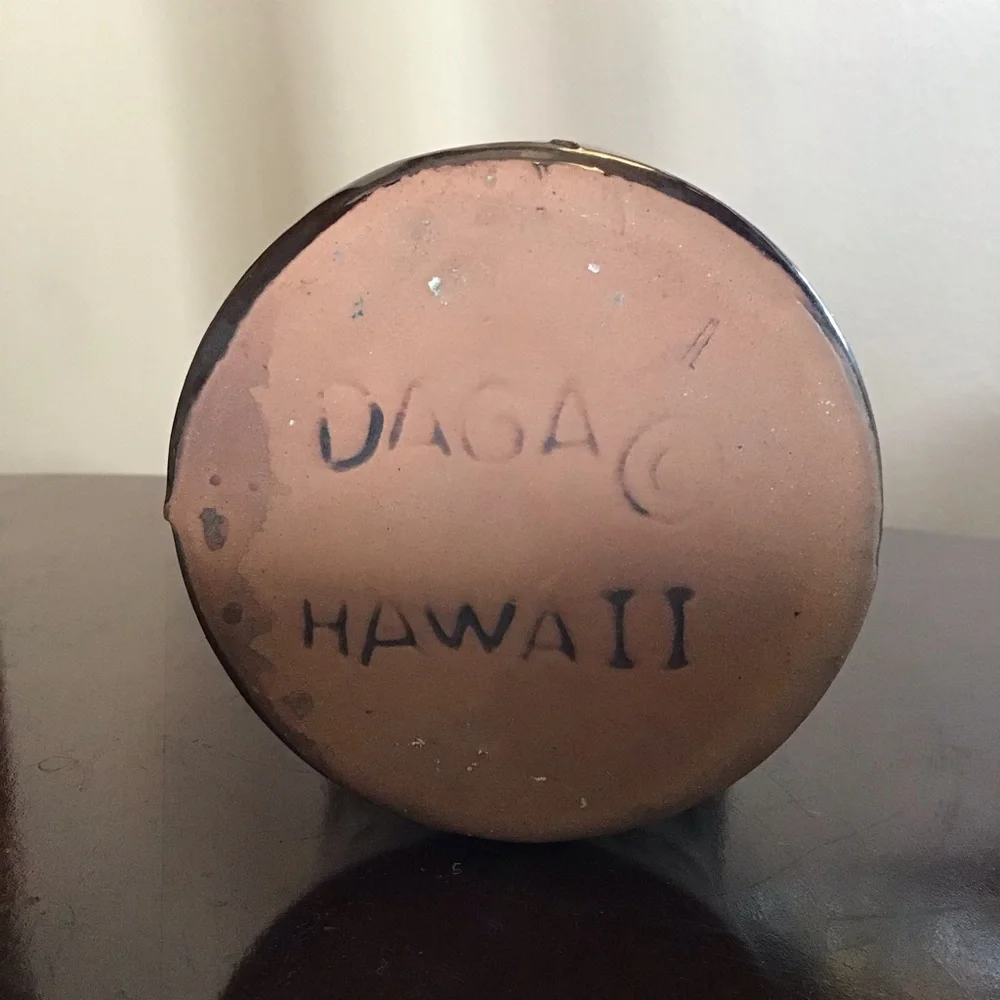 Vintage Hawaiian Maui Lu Resort Tiki Cocktail Ceramic Cup